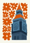 Πόστερ FLORAL TRAVEL BIG BEN