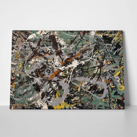 Πινακας σε καμβά JACKSON POLLOCK - GREEN SILVER - Pollock Jackson Sticky 1
