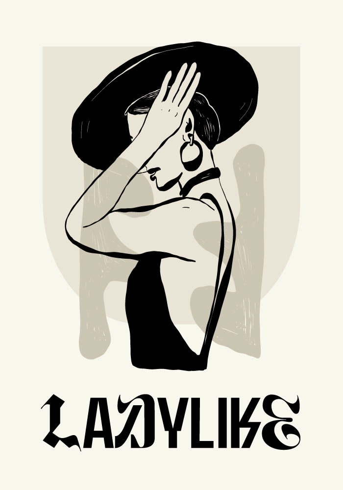 Πόστερ LADYLIKE WOMAN WITH HAT