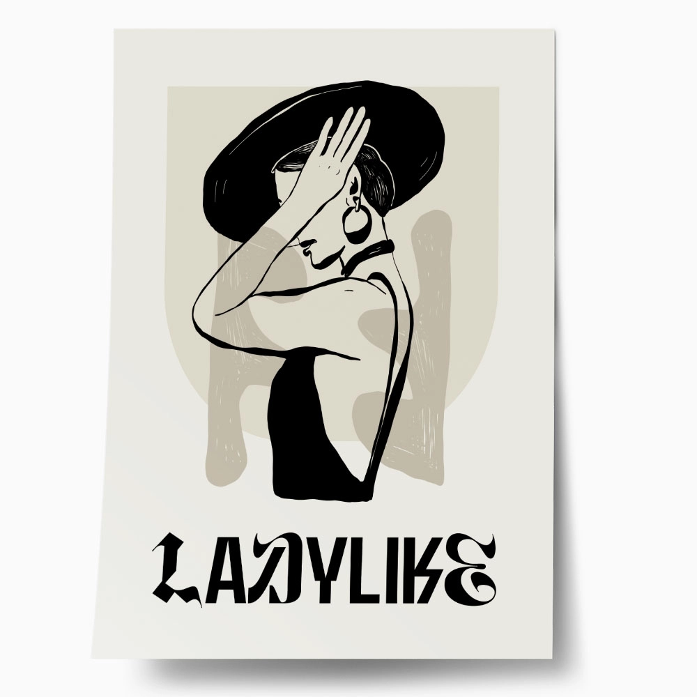 Πόστερ LADYLIKE WOMAN WITH HAT