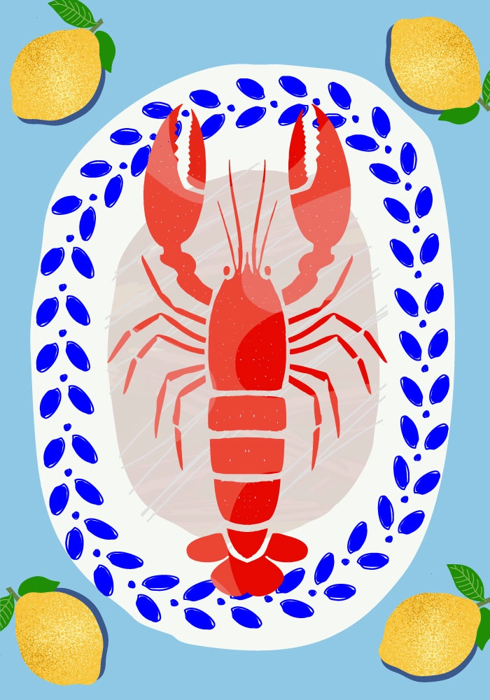 Πόστερ LOBSTER ILLUSTRATION