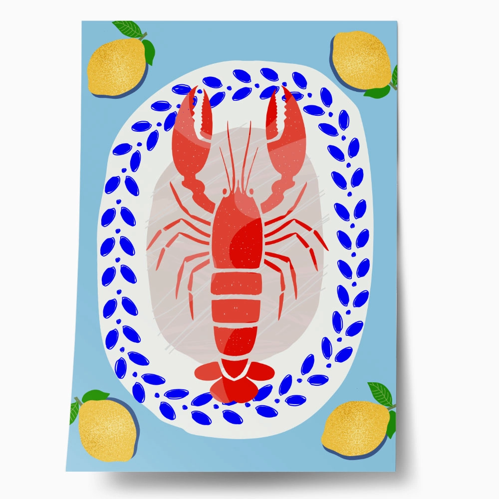 Πόστερ LOBSTER ILLUSTRATION