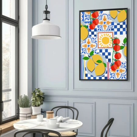 Πόστερ MEDITERRANEAN TABLE ILLUSTRATION