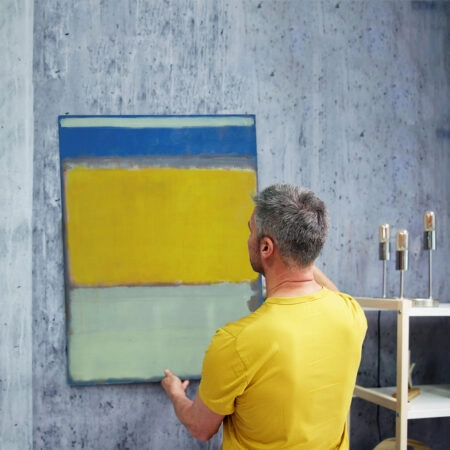 Πινακας σε καμβά ROTHKO - BLUE YELLOW MINT - Rothko Mark
