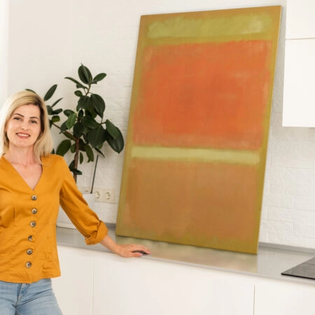 Πινακας σε καμβά ROTHKO - BROWN RED - Rothko Mark
