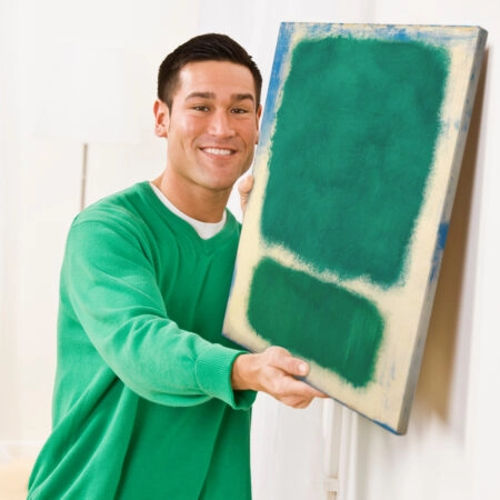 Πινακας σε καμβά ROTHKO - GREEN WHITE BLUE - Rothko Mark
