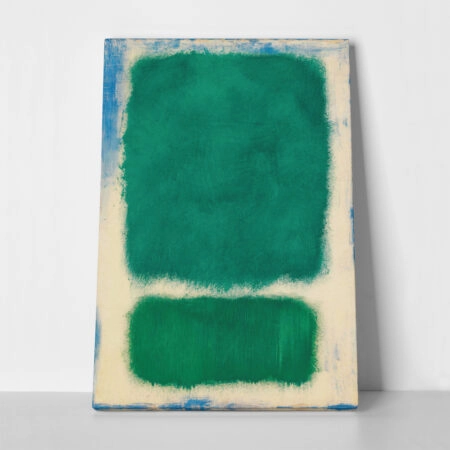 Πινακας σε καμβά ROTHKO - GREEN WHITE BLUE - Rothko Mark Sticky 1