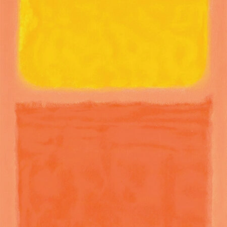 Πινακας σε καμβά ROTHKO - PEACH YELLOW ORANGE - Rothko Mark Sticky 6