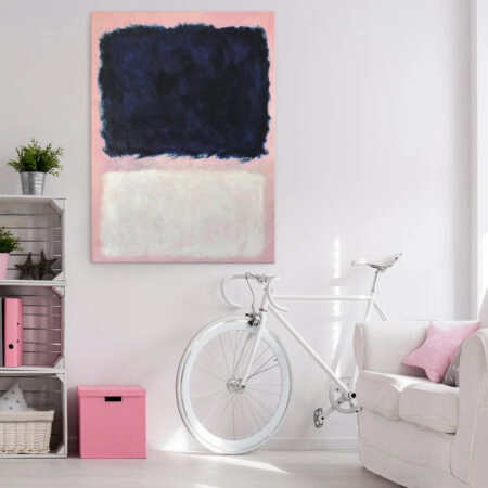 Πινακας σε καμβά ROTHKO - PINK BLACK WHITE - Rothko Mark