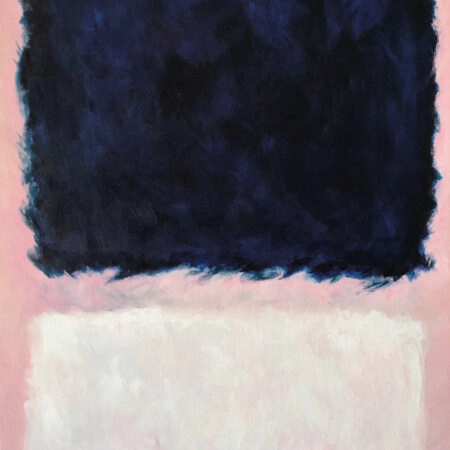 Πινακας σε καμβά ROTHKO - PINK BLACK WHITE - Rothko Mark Sticky 6