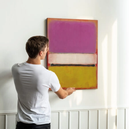 Πινακας σε καμβά ROTHKO - PURPLE WHITE YELLOW - Rothko Mark