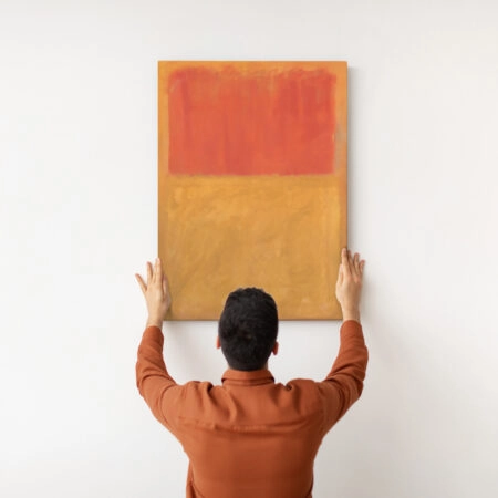 Πινακας σε καμβά ROTHKO - RED ON ORANGE - Rothko Mark