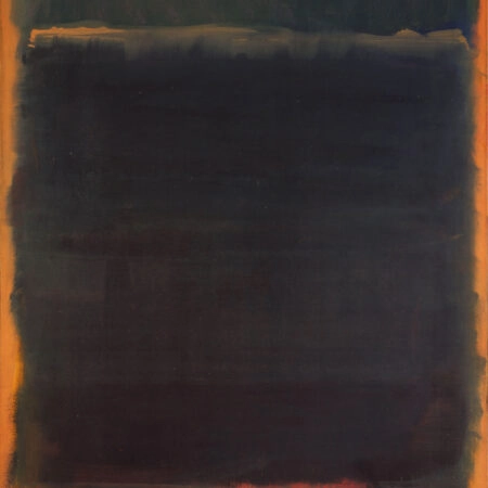 Πινακας σε καμβά ROTHKO - RED ORANGE BLACK - Rothko Mark Sticky 6