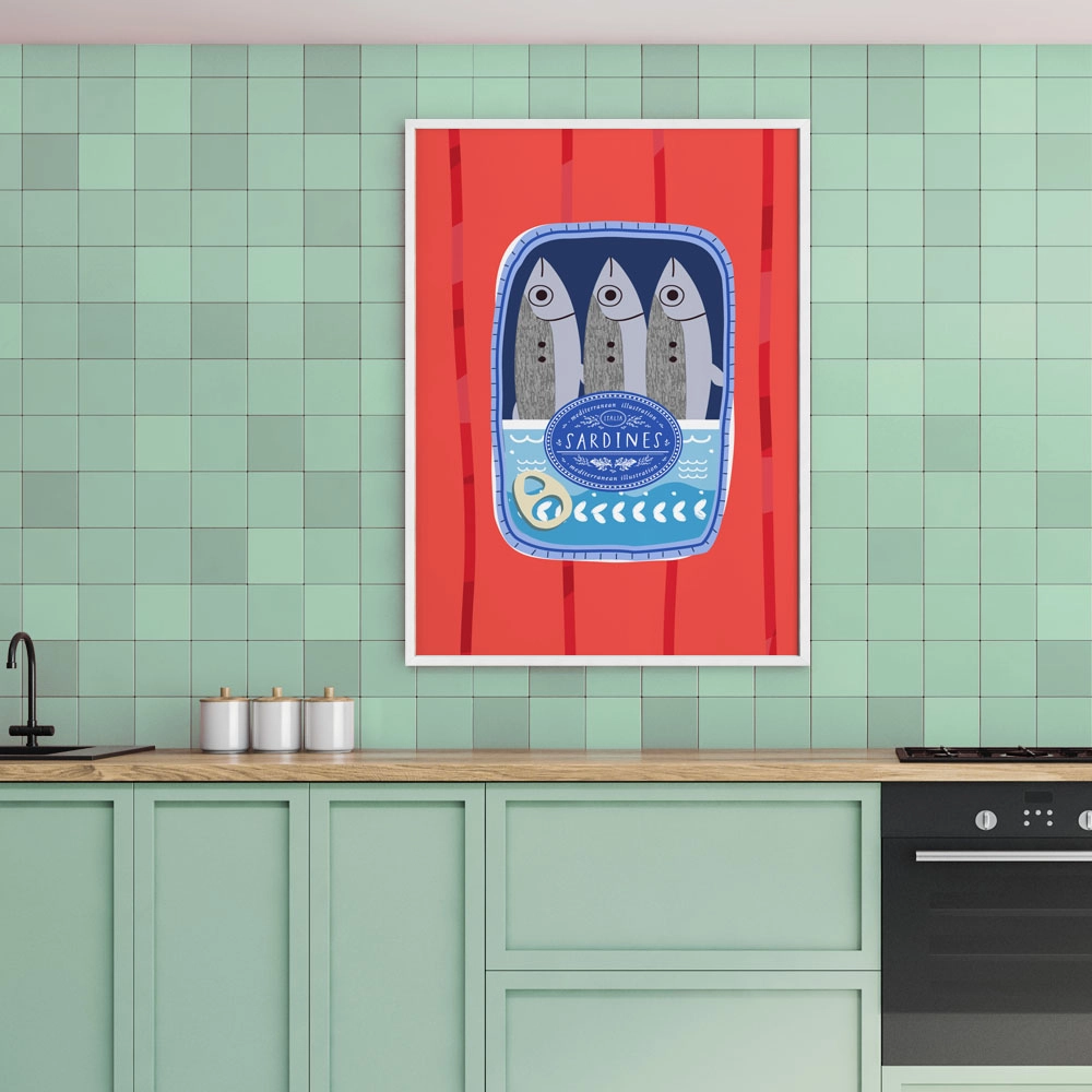Πόστερ SARDINES ILLUSTRATION