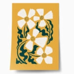 Πόστερ WHITE AND GREEN FLOWERS