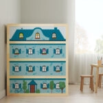 Αυτοκολλητα Επίπλων για Κρεβάτι KURA BLUE HOUSE