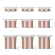 Αυτοκόλλητα για Κουτιά Αποθήκευσης Trofast PINK AND BROWN STRIPES - Αυτοκόλλητα για κουτιά IKEA TROFAST Sticky 1