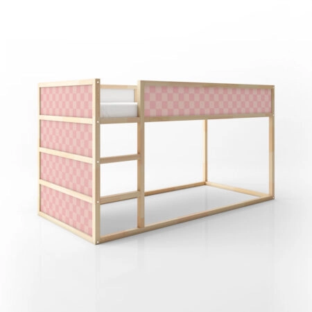 Αυτοκολλητα Επίπλων για Κρεβάτι KURA PINK SQUARES