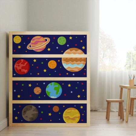 Αυτοκολλητα Επίπλων για Κρεβάτι KURA SPACE - Αυτοκόλλητα για κρεβάτια IKEA KURA Sticky 2