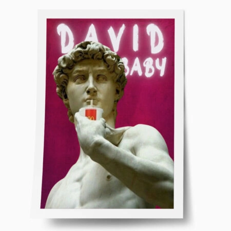 Πόστερ ALTERED ART DAVID BABY - Πορτραιτα - Φιγουρες Sticky 1