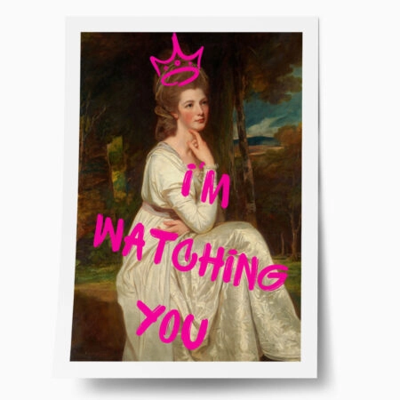 Πόστερ ALTERED ART I AM WATCHING YOU - Φρασεις - Κείμενο Sticky 1