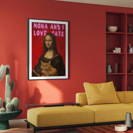 Πόστερ ALTERED ART MONA AND I LOVE CATS - Πορτραιτα - Φιγουρες