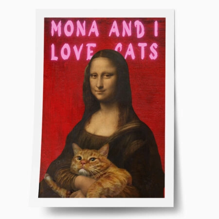 Πόστερ ALTERED ART MONA AND I LOVE CATS - Πορτραιτα - Φιγουρες Sticky 1