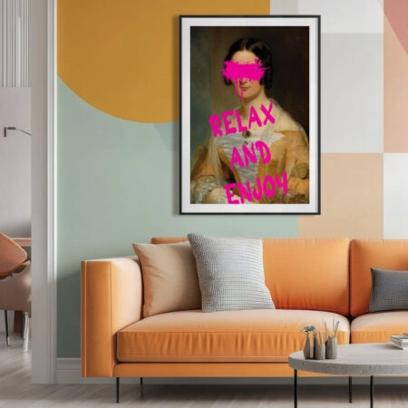 Πόστερ ALTERED ART RELAX AND ENJOY - Φρασεις - Κείμενο