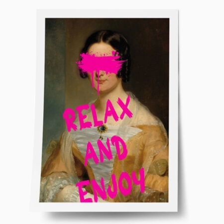 Πόστερ ALTERED ART RELAX AND ENJOY - Φρασεις - Κείμενο Sticky 1