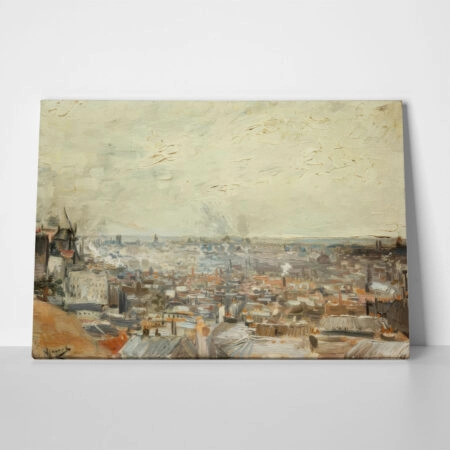Πινακας σε καμβά VAN GOGH - BLICK AUF PARIS VOM MONTMARTRE