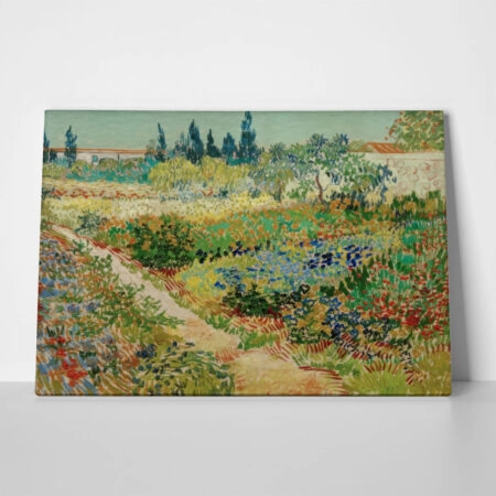 Πινακας σε καμβά VAN GOGH - BLUEHENDER GARTEN MIT PFAD
