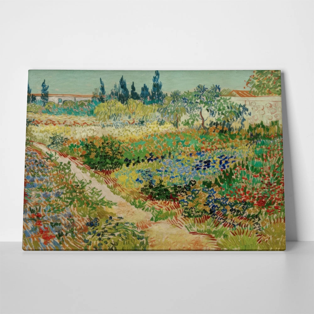 Πινακας σε καμβά VAN GOGH - BLUEHENDER GARTEN MIT PFAD