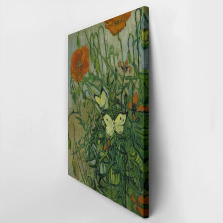 Πινακας σε καμβά VAN GOGH - BUTTERFLIES AND POPPIES - Vincent Van Gogh Sticky 2