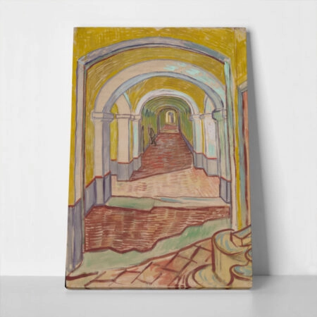 Πινακας σε καμβά VAN GOGH - CORRIDOR IN THE ASYLUM