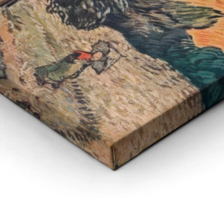 Πινακας σε καμβά VAN GOGH - FORET DE SAPINS AU DECLIN DU JOUR - Vincent Van Gogh Sticky 1
