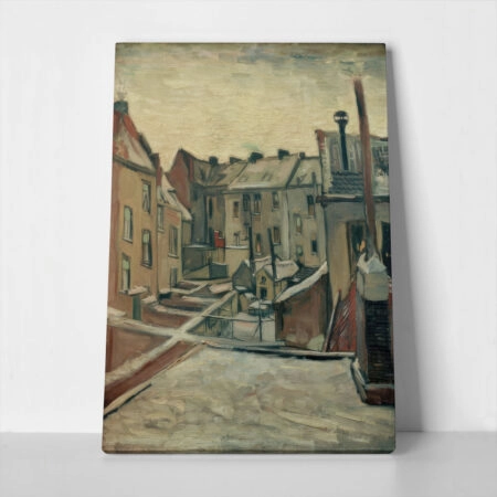 Πινακας σε καμβά VAN GOGH - HINTERHUEFE IN ANTWERPEN