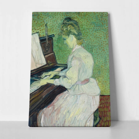 Πινακας σε καμβά VAN GOGH - MARGUERITE GACHET AT THE PIANO - Vincent Van Gogh