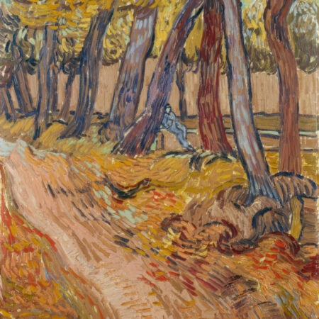 Πινακας σε καμβά VAN GOGH - PATH IN THE GARDEN AT THE ASYLUM AT SAINTRMY - Vincent Van Gogh Sticky 4