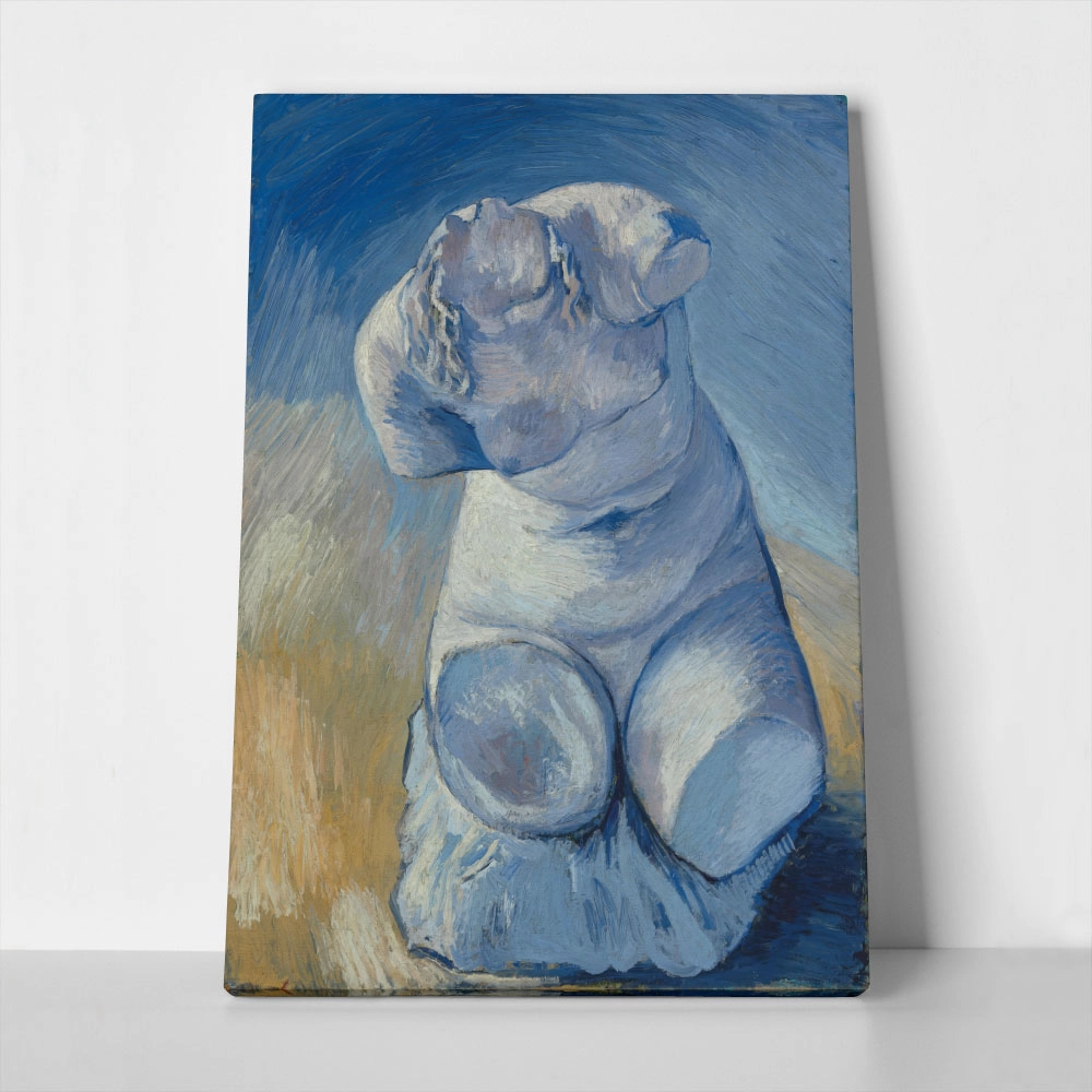 Πινακας σε καμβά VAN GOGH - PLASTER STATUETTE FEMALE TORSO FRONT VIEW