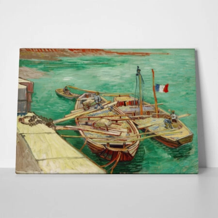 Πινακας σε καμβά VAN GOGH - RHONEBARKEN