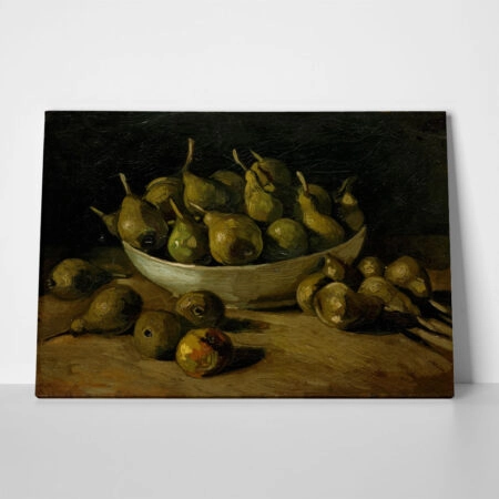 Πινακας σε καμβά VAN GOGH - STILL LIFE WITH AN EARTHEN BOWL AND PEARS