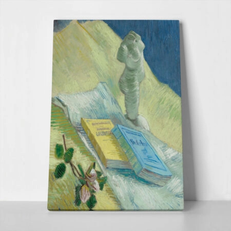 Πινακας σε καμβά VAN GOGH - STILL LIFE WITH PLASTER STATUETTE - Vincent Van Gogh