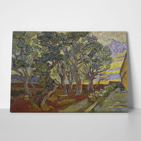 Πινακας σε καμβά VAN GOGH - THE GARDEN OF THE ASYLUM