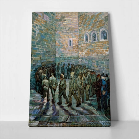 Πινακας σε καμβά VAN GOGH - THE PRISON COURTYARD
