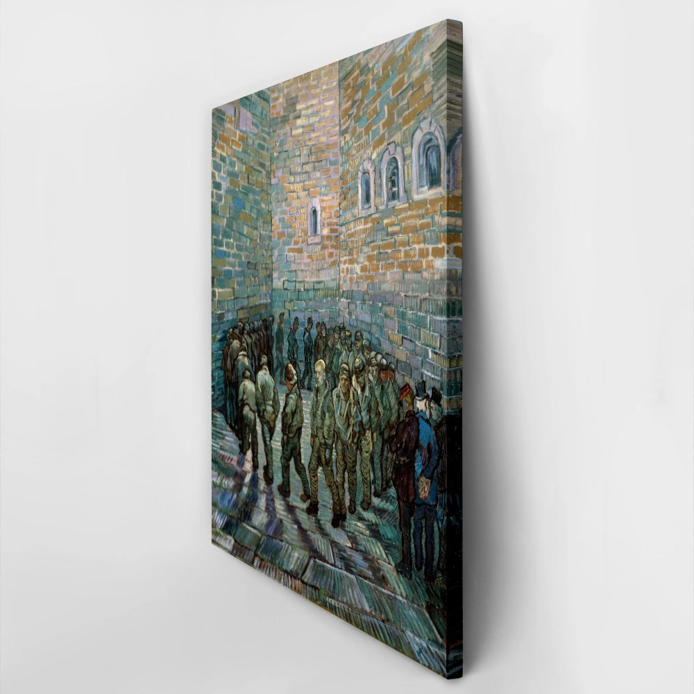 Πινακας σε καμβά VAN GOGH - THE PRISON COURTYARD