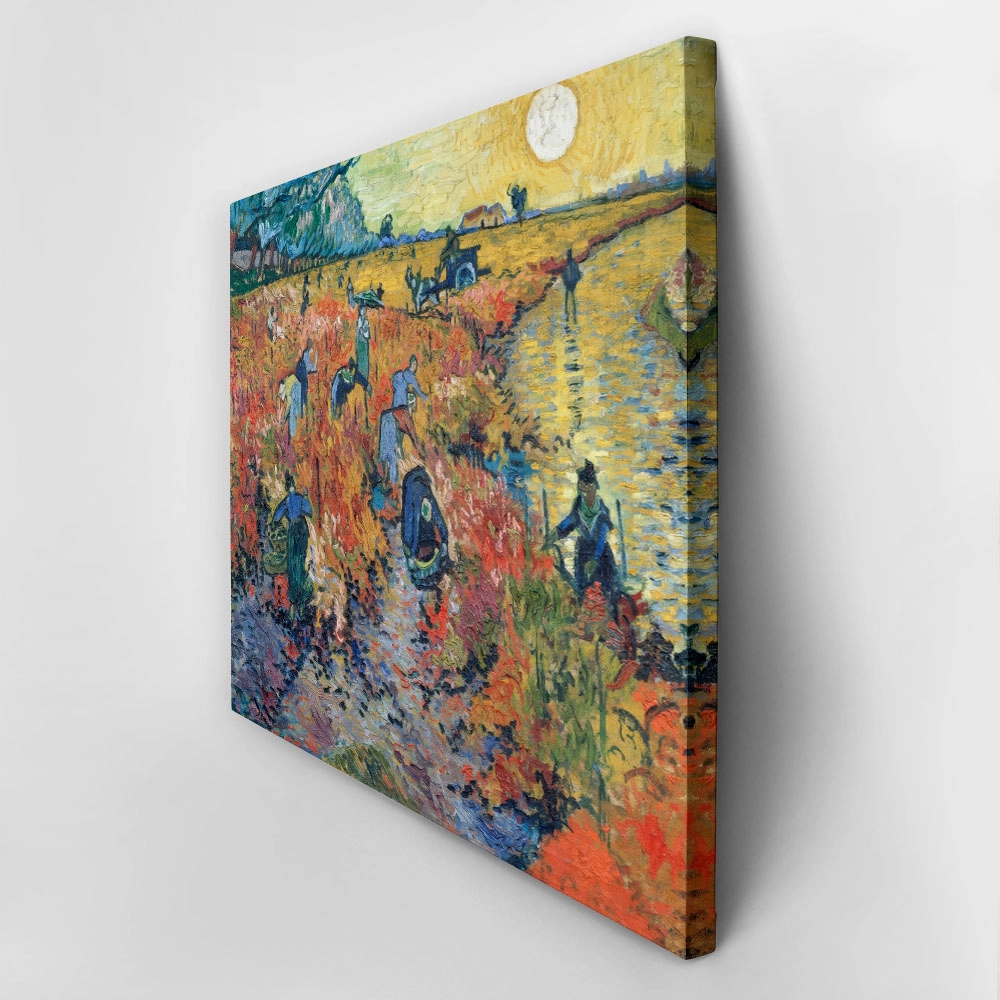 Πινακας σε καμβά VAN GOGH - THE RED VINEYARDS AT ARLES