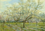 Πινακας σε καμβά VAN GOGH - THE WHITE ORCHARD