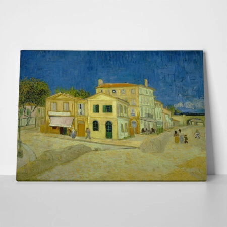 Πινακας σε καμβά VAN GOGH - THE YELLOW HOUSE