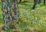 Πινακας σε καμβά VAN GOGH - TREE TRUNKS IN THE GRASS