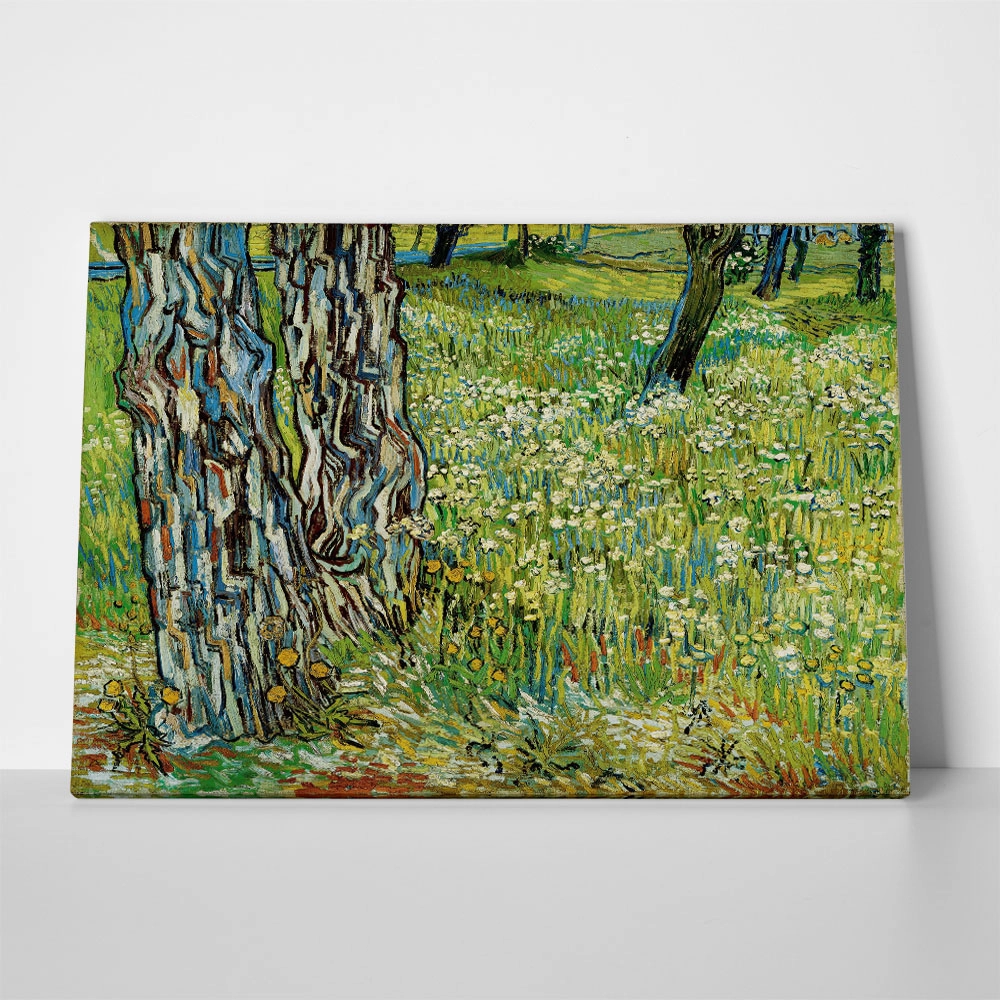Πινακας σε καμβά VAN GOGH - TREE TRUNKS IN THE GRASS